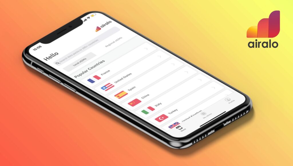 Countries Supported by Airalo eSIM Card TUI