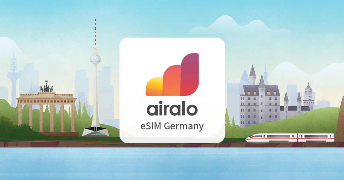 Airalo eSim Card Cover Germany, Austria and Italy