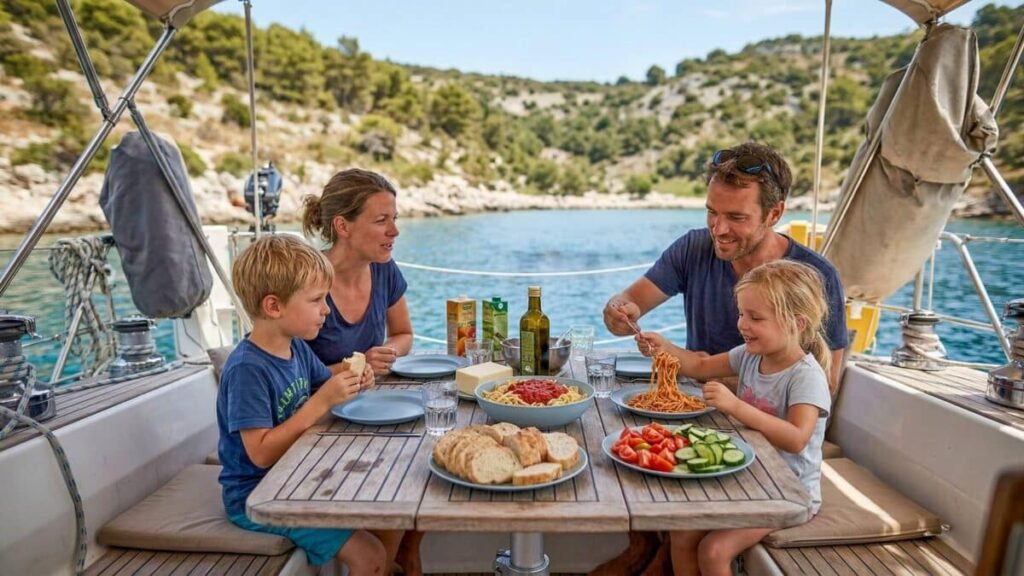 Food and Dining Options on a Boat